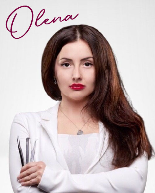 Wimpern-Stylistin Olena bei Living Beauty